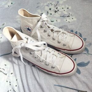 Converse White High-Top Sneakers